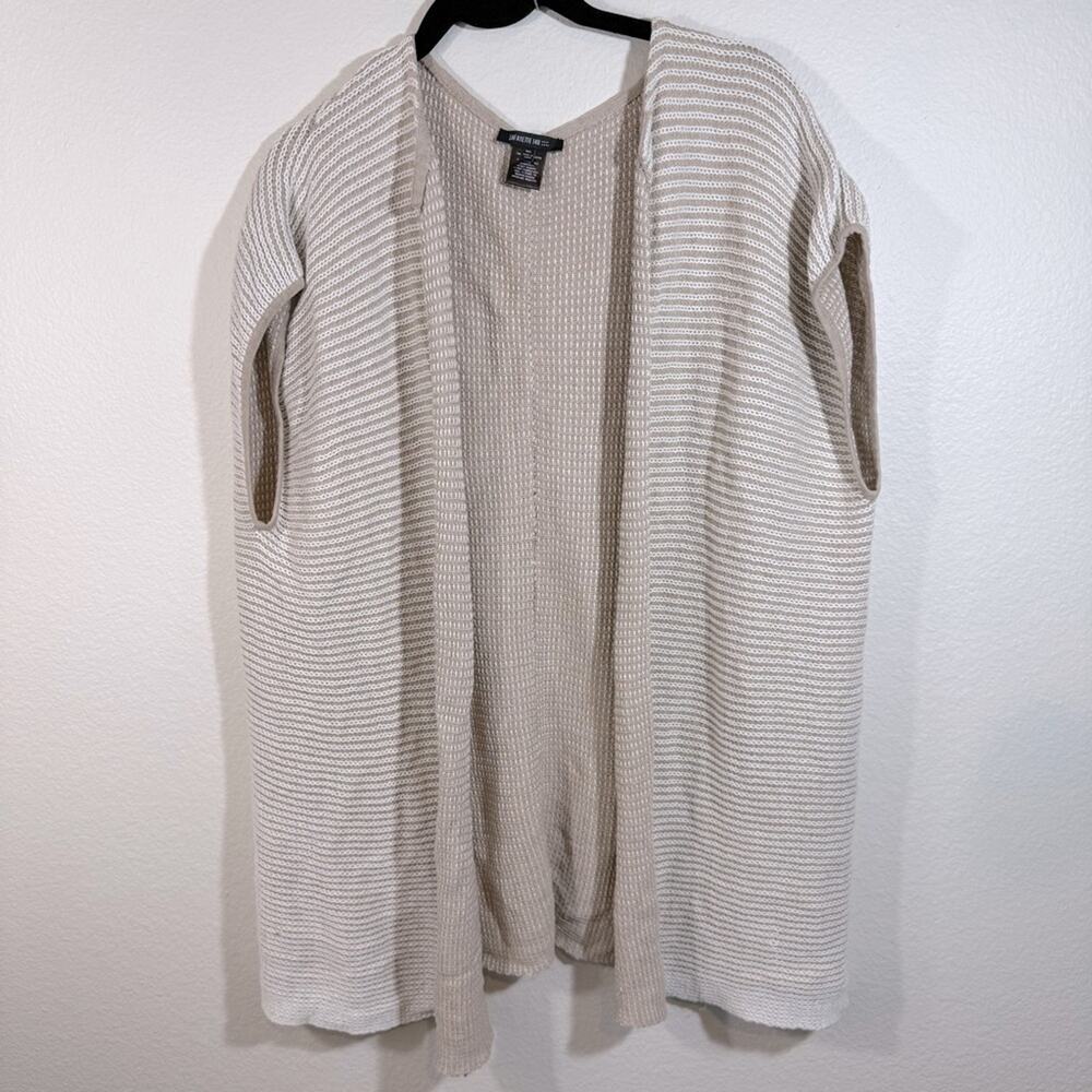 LAFAYETTE 148 Striped Open-Front Cardigan